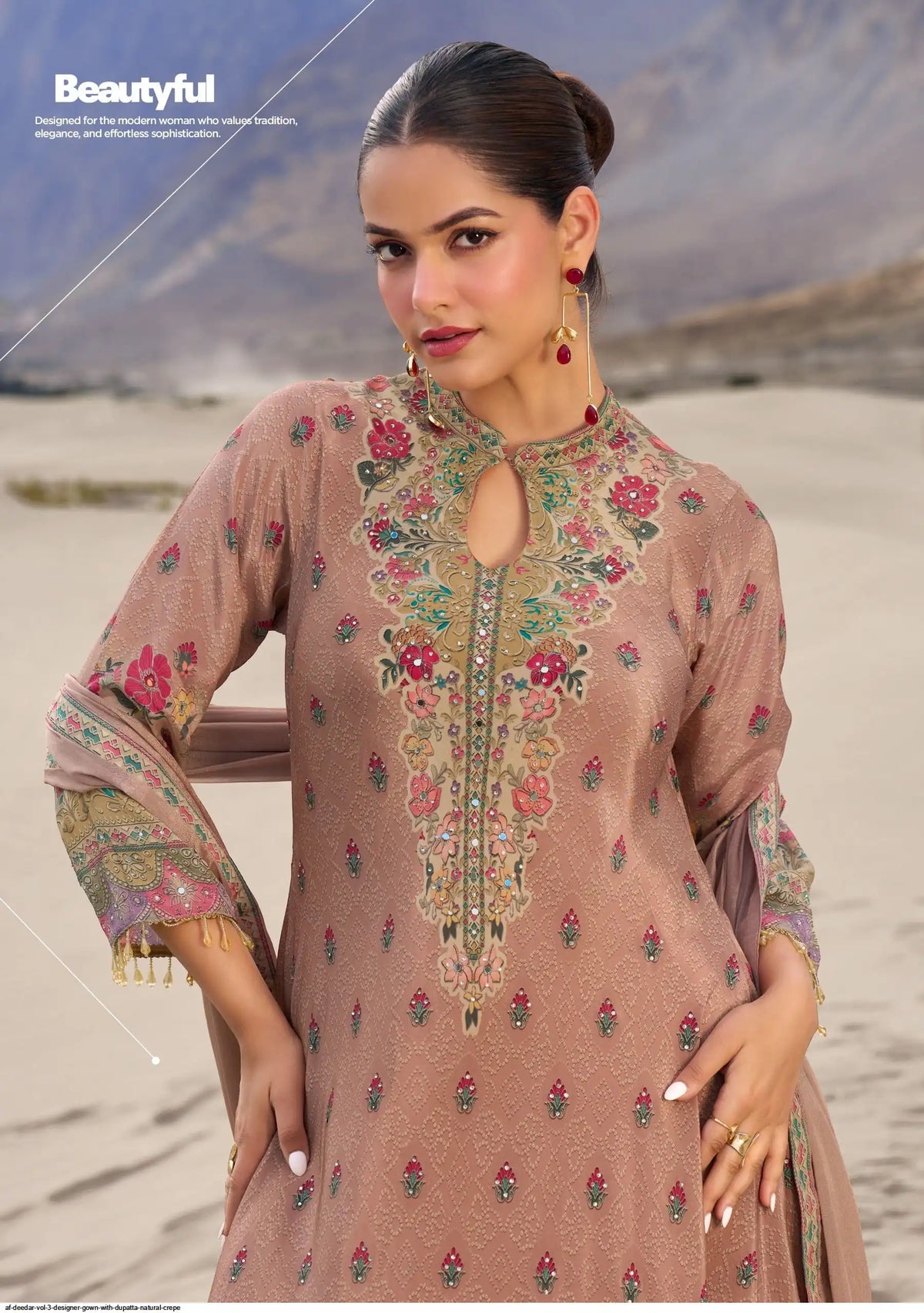 Elegant Rose Pink Floral AJD