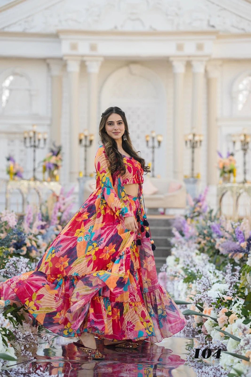 Amazing Multi Color Floral 103 FVD - Indian Dress House 786
