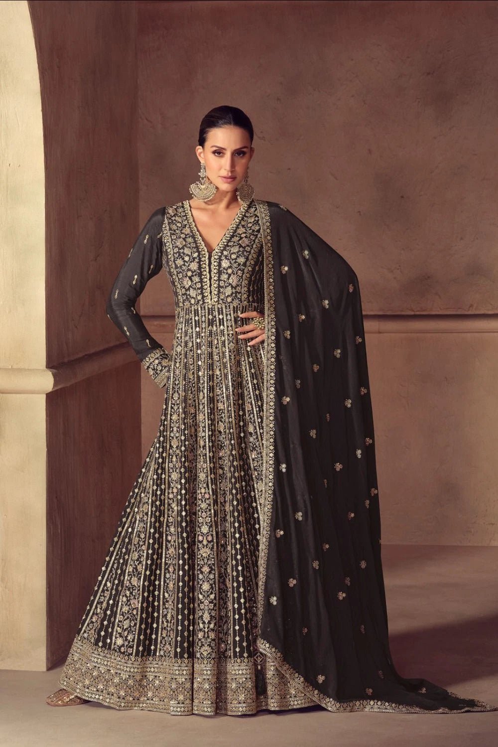Breath Taking Black GHD - Indian Dress House 786