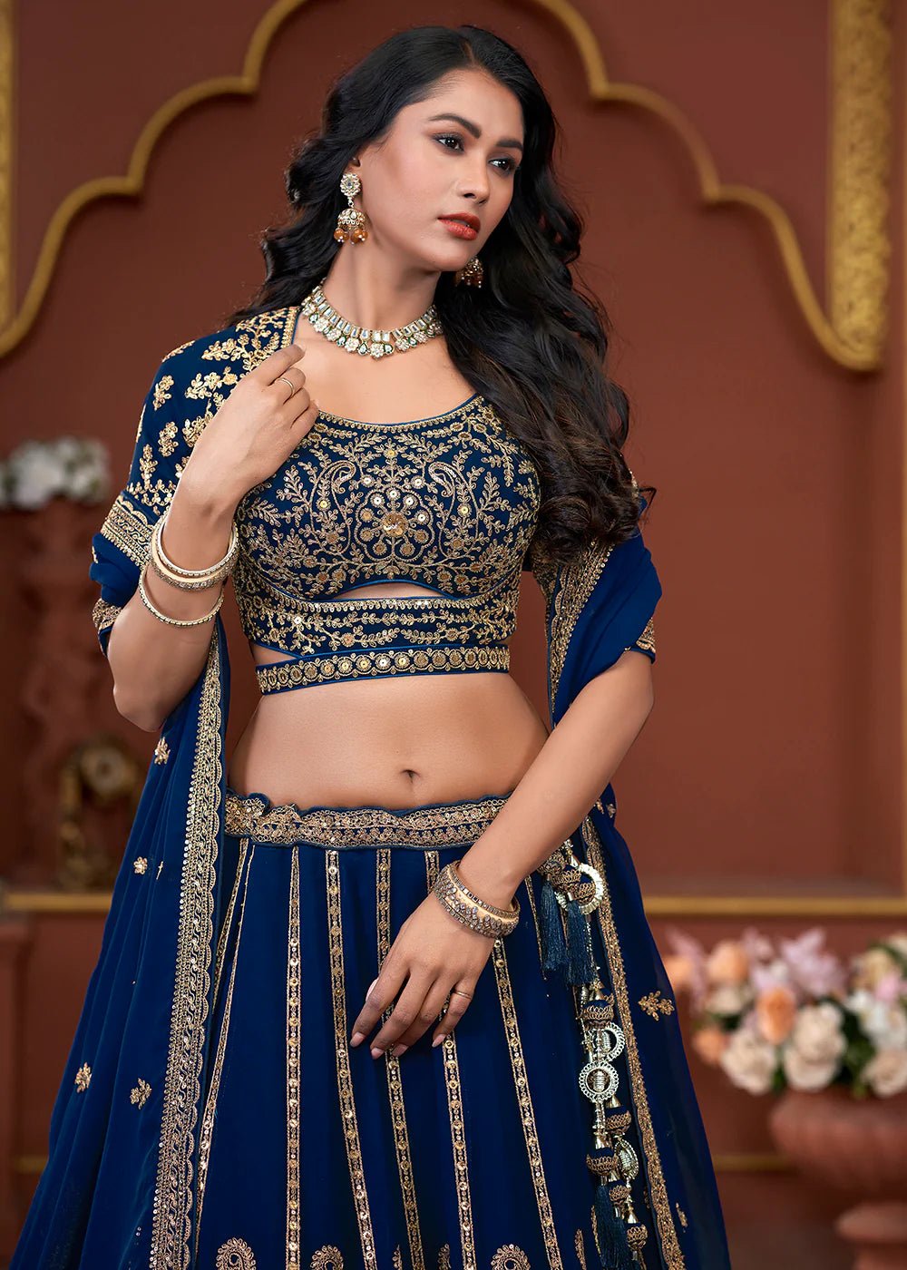 Breath Taking Blue ANTL - Indian Dress House 786