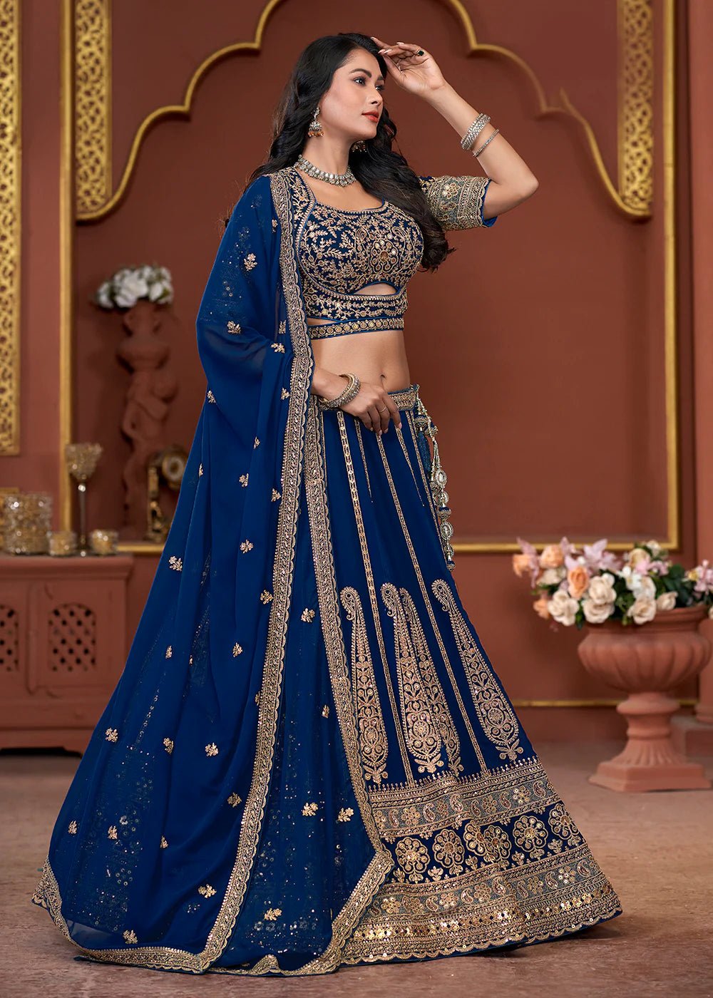 Breath Taking Blue ANTL - Indian Dress House 786