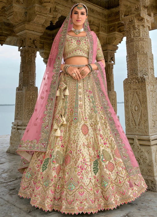 Breath Taking Floral Cream ANARL - Indian Dress House 786