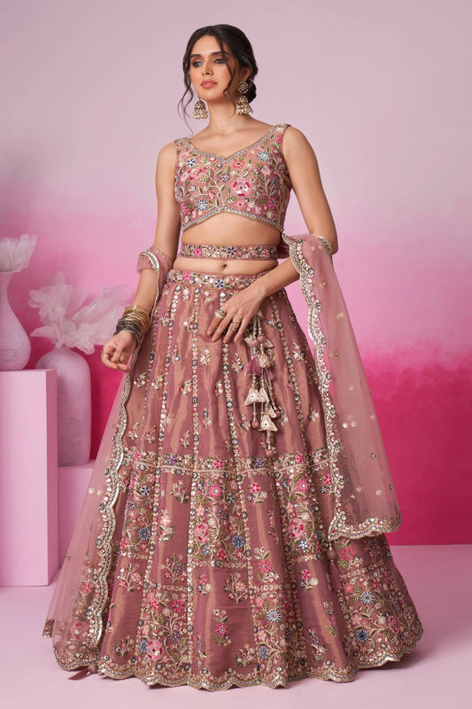 Breath Taking Pink Floral ACL - Indian Dress House 786