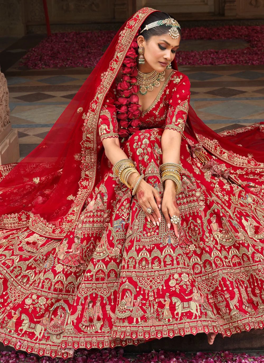 Breath Taking Red ABCL - Indian Dress House 786