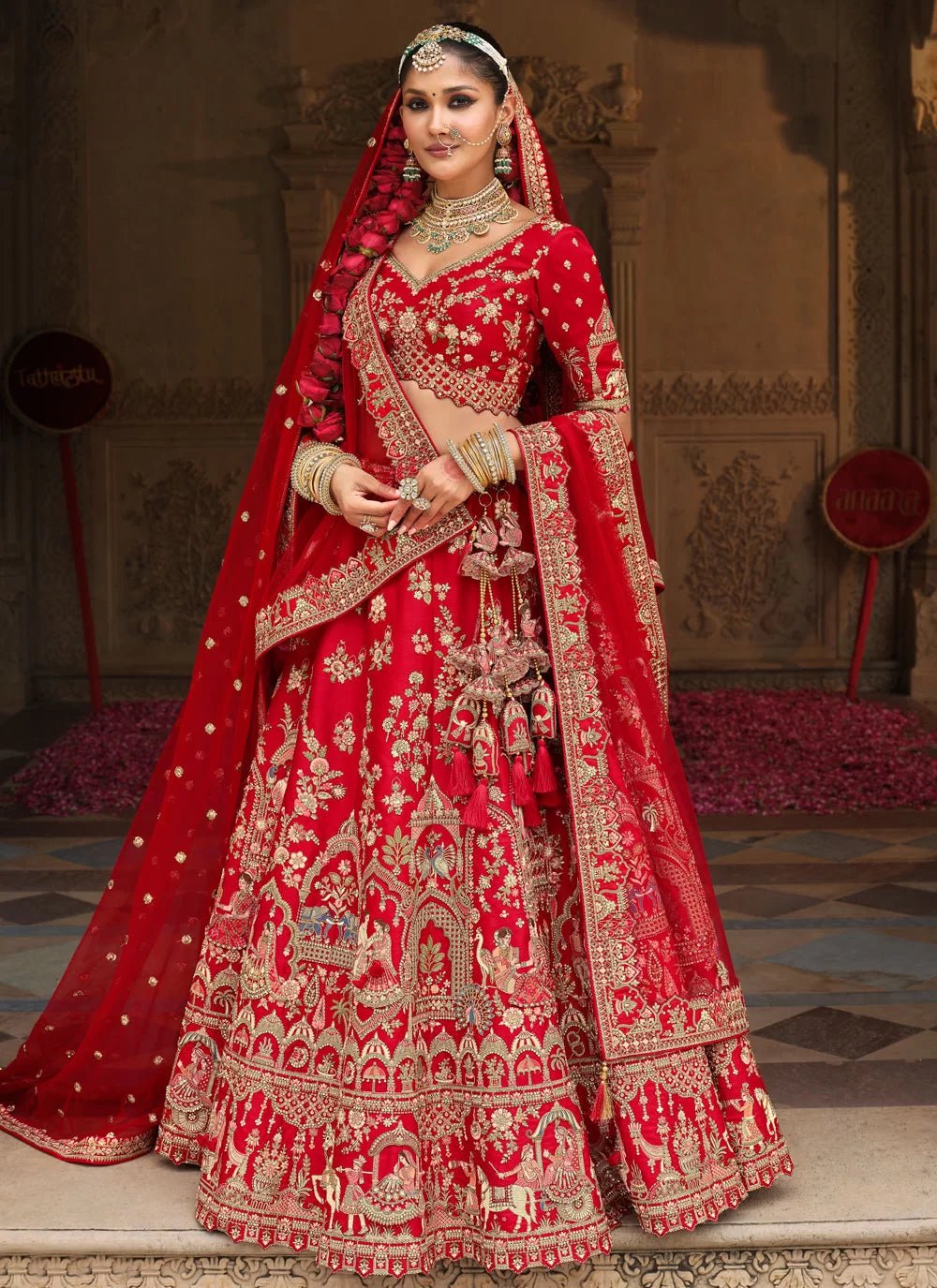 Breath Taking Red ABCL - Indian Dress House 786