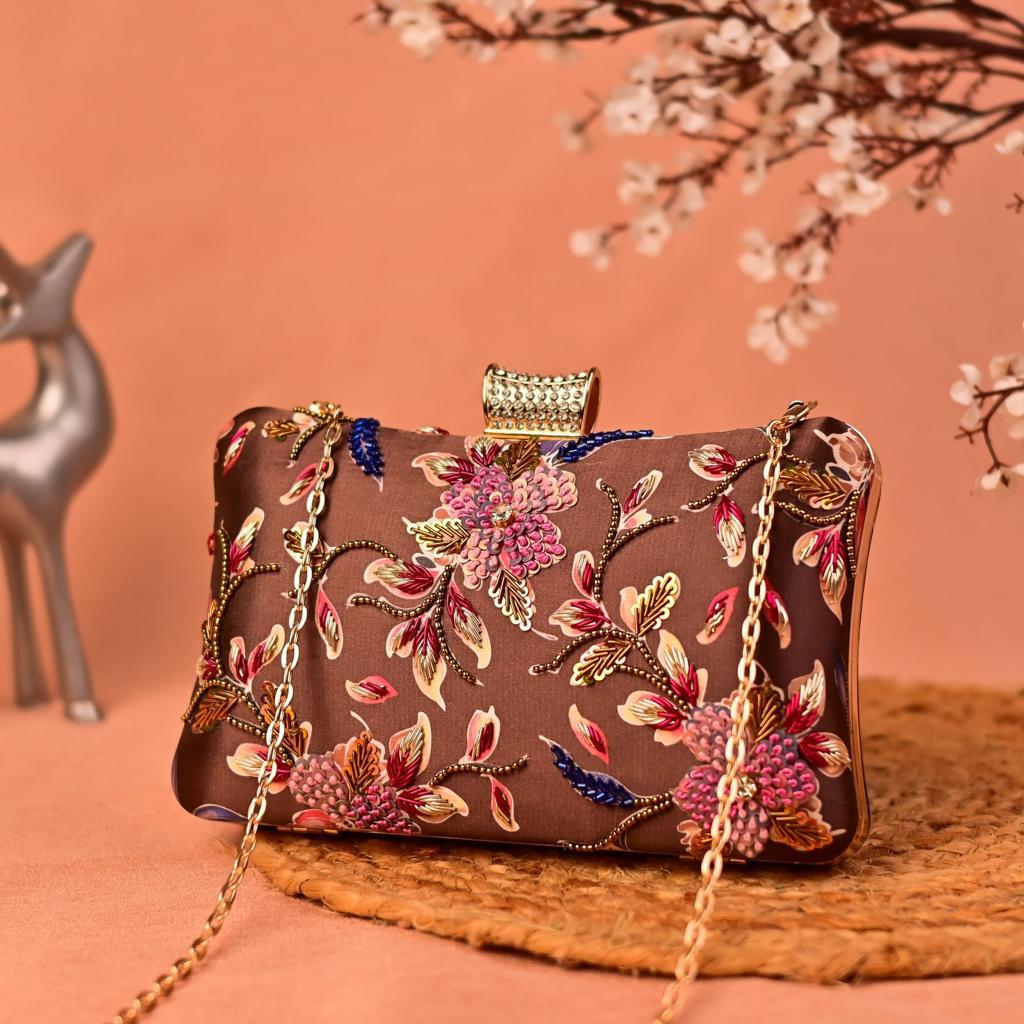 Brown Floral CFB - Indian Dress House 786