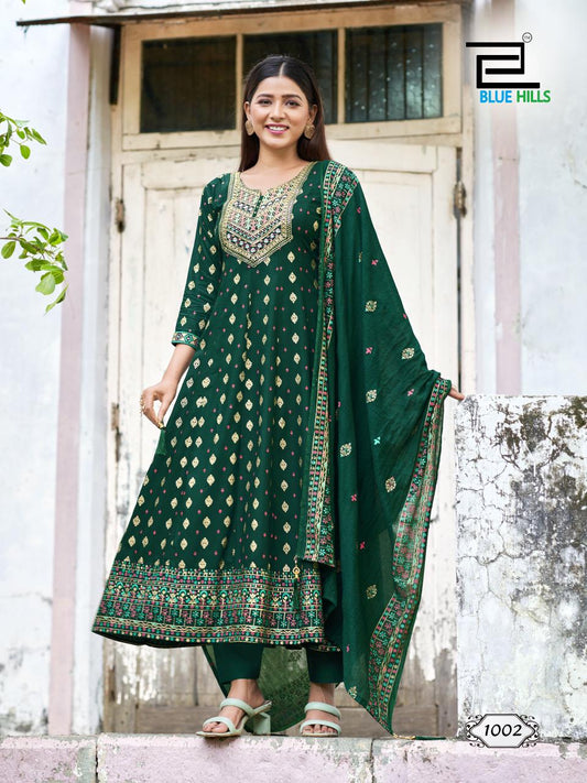 Dark Green BHSM 1002 FVD - Indian Dress House 786