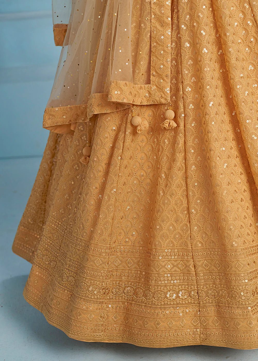 Elegant Beige ZFL - Indian Dress House 786
