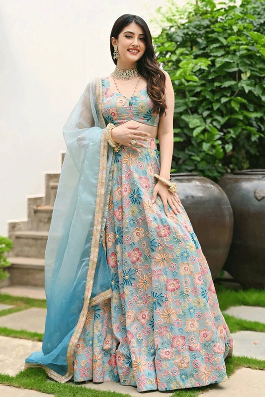 Elegant Floral Multi Color JFL - Indian Dress House 786