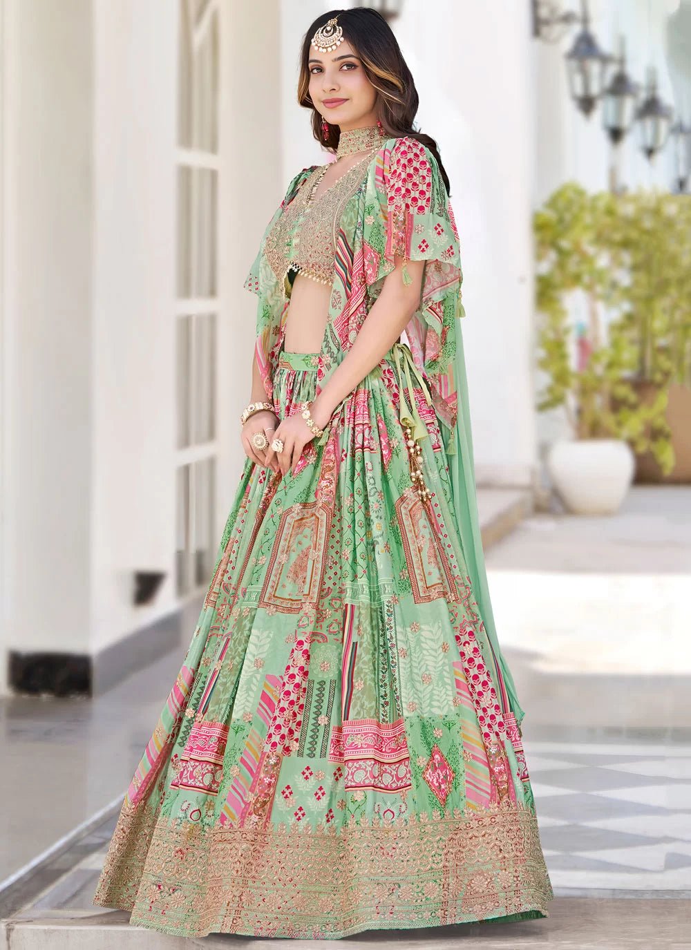 Elegant Green ZQL - Indian Dress House 786
