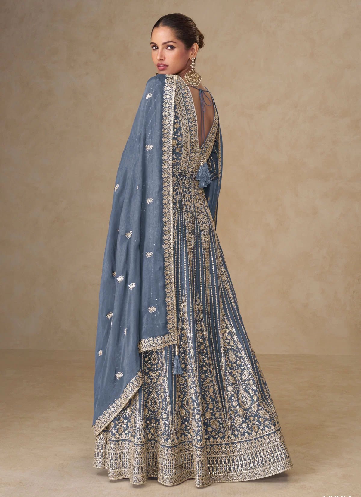 Elegant Grey AMBJ - Indian Dress House 786
