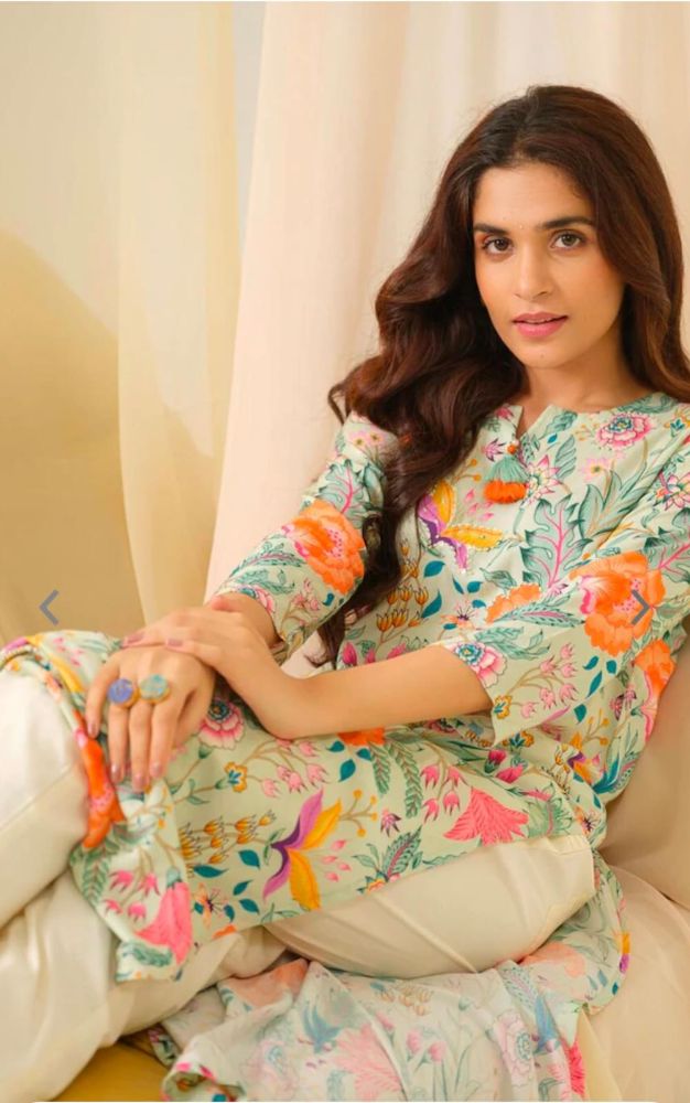 Elegant Pastel Floral Turquoise 6006 FVD - Indian Dress House 786