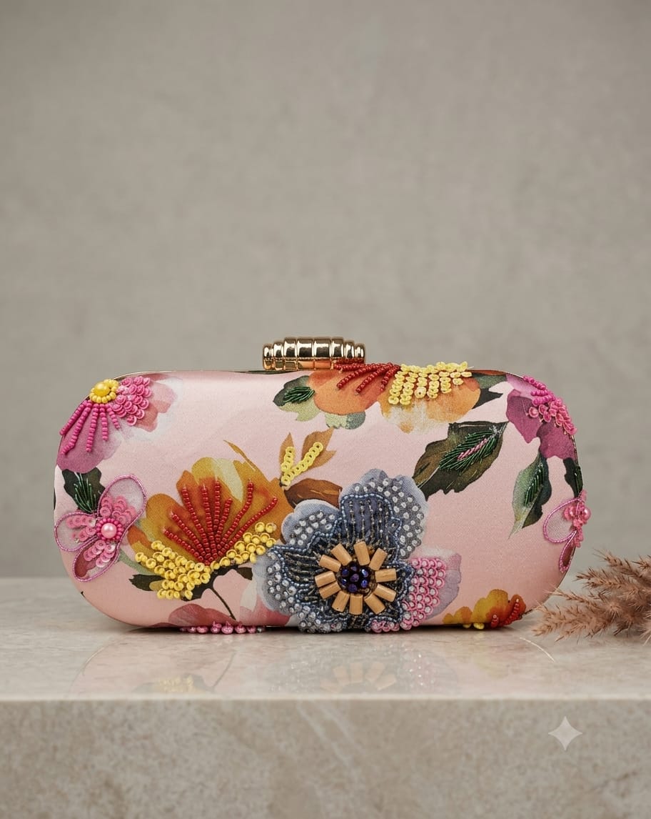Elegant Pink Floral CFB - Indian Dress House 786