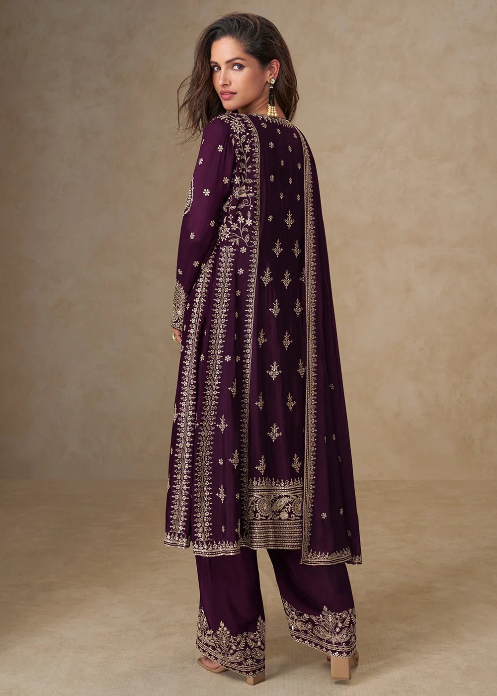 Elegant Purple AMSK - Indian Dress House 786