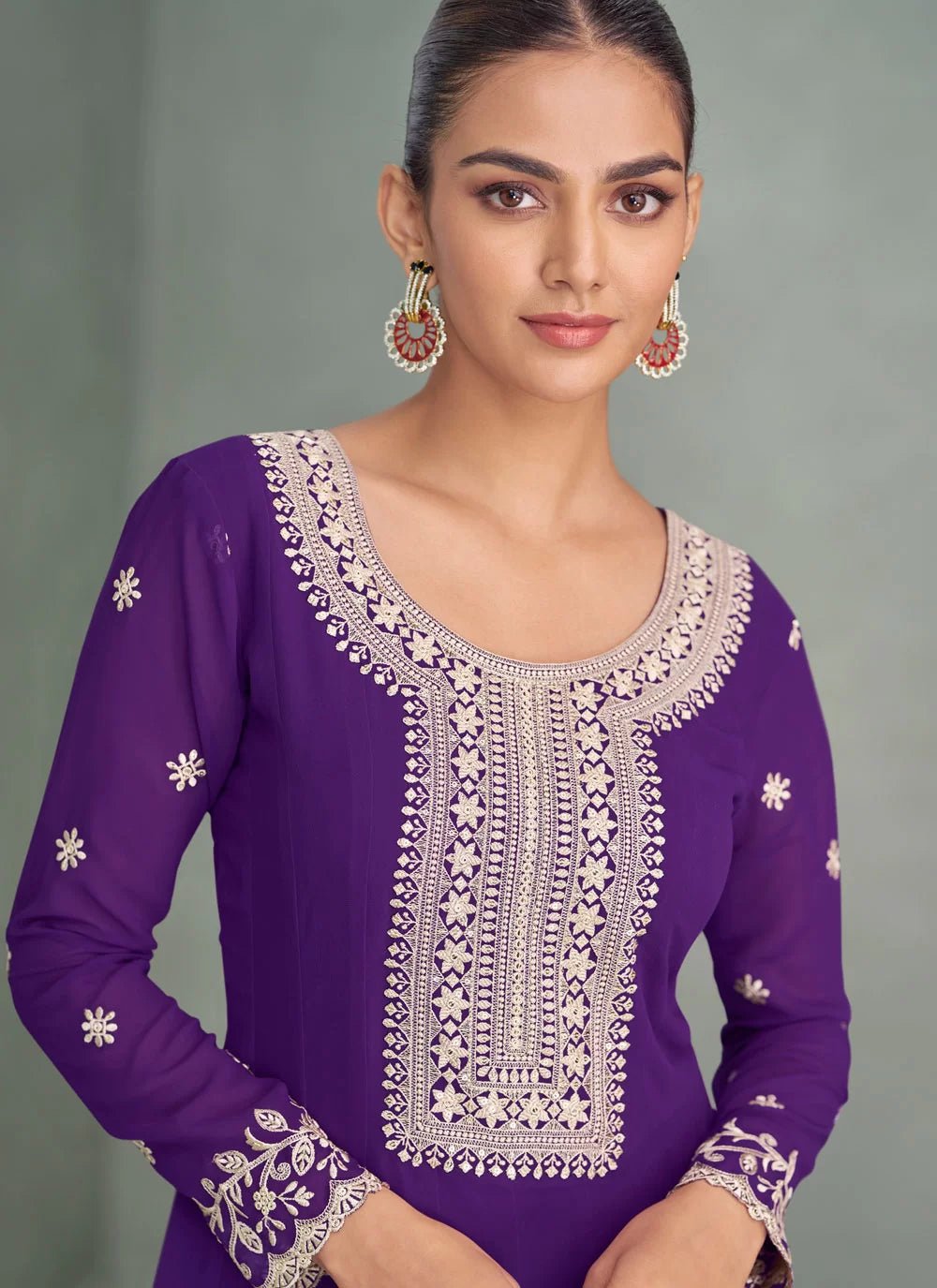 Elegant Purple ASPV - Indian Dress House 786