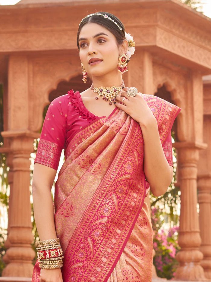 Elegant Ruby Pink GBS - Indian Dress House 786