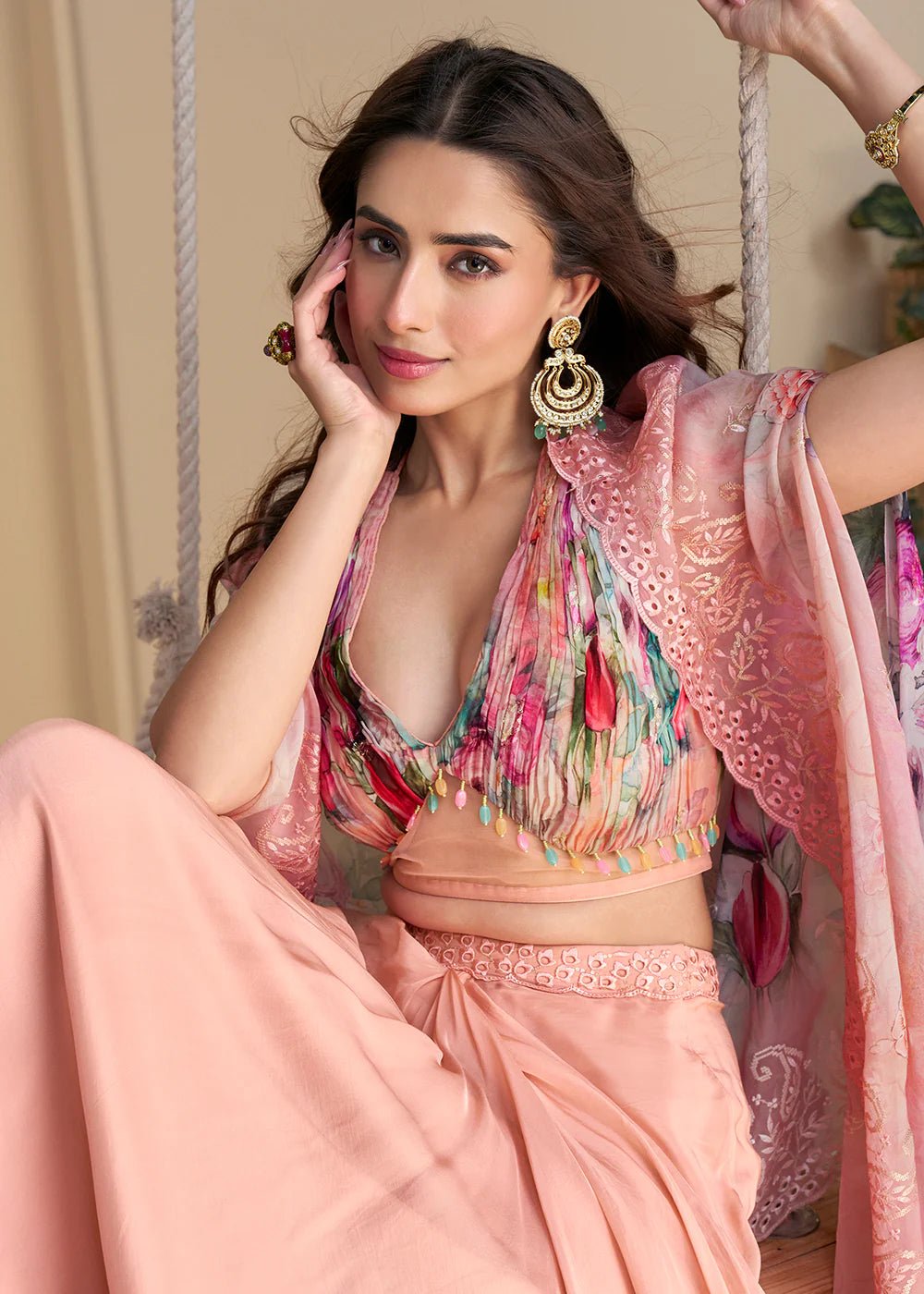 Elegant Soft Pink SWYN - Indian Dress House 786