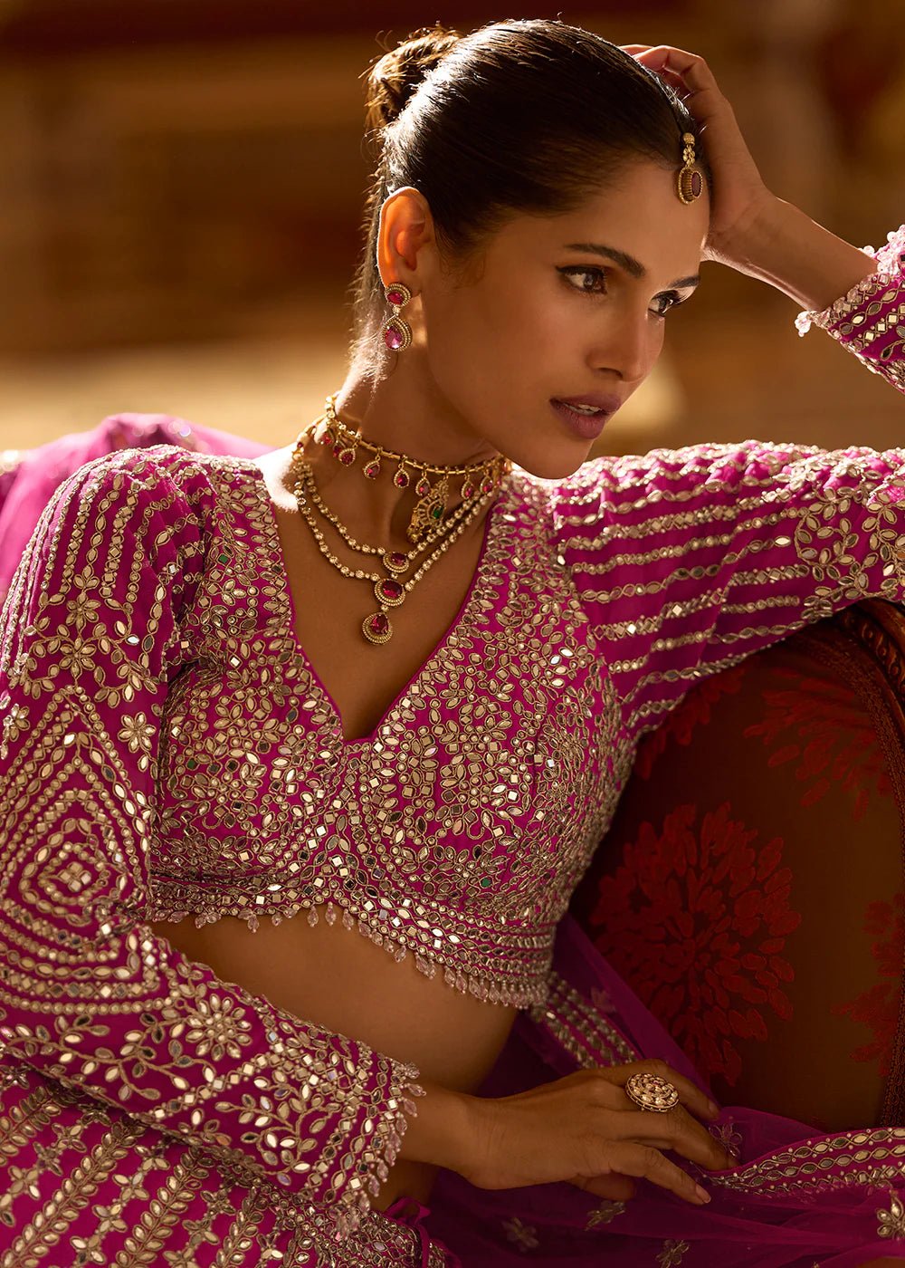 Exclusive Pink & Gold SYPL - Indian Dress House 786