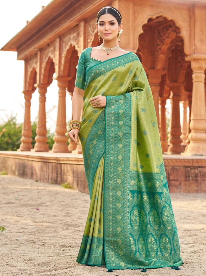Gorgeous Apple Green GBS - Indian Dress House 786