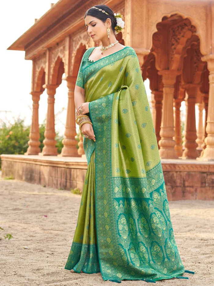 Gorgeous Apple Green GBS - Indian Dress House 786