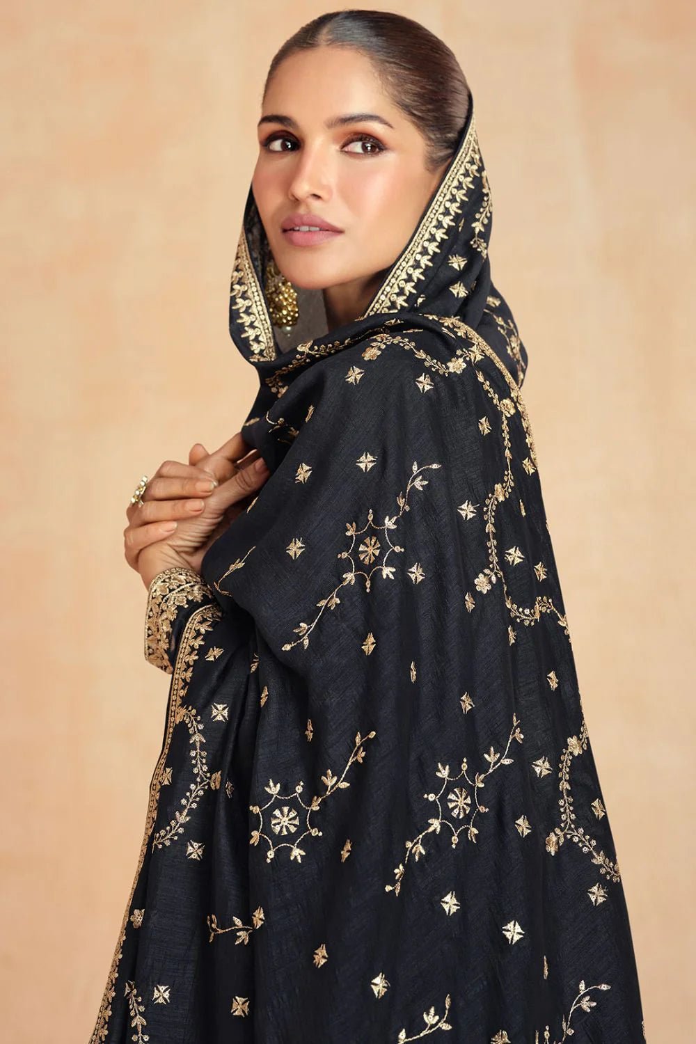 Gorgeous Black S ATG - Indian Dress House 786