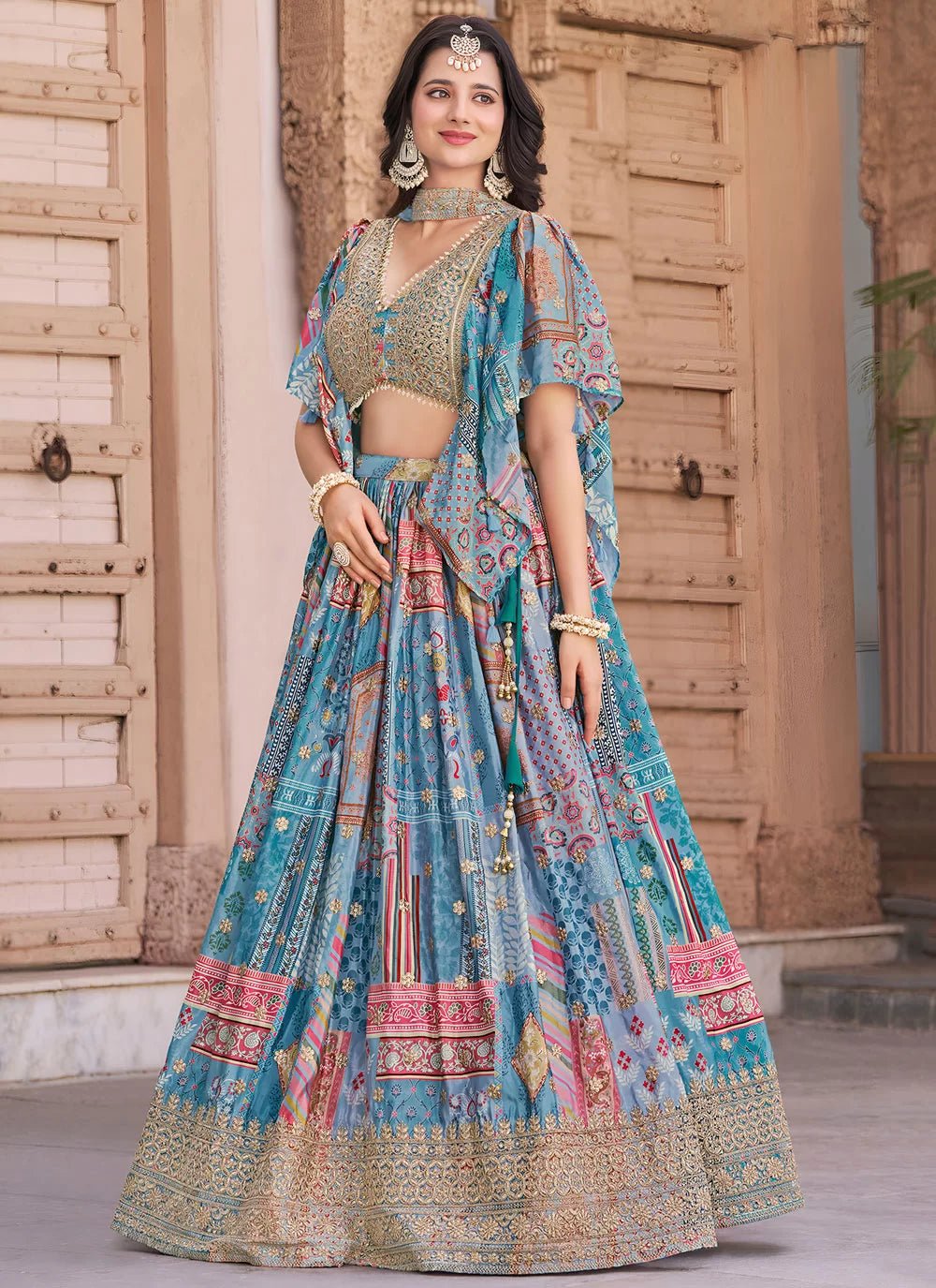 Gorgeous Blue ZQL - Indian Dress House 786