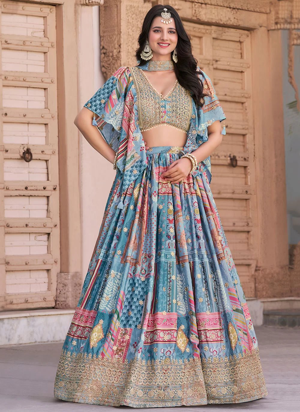 Gorgeous Blue ZQL - Indian Dress House 786