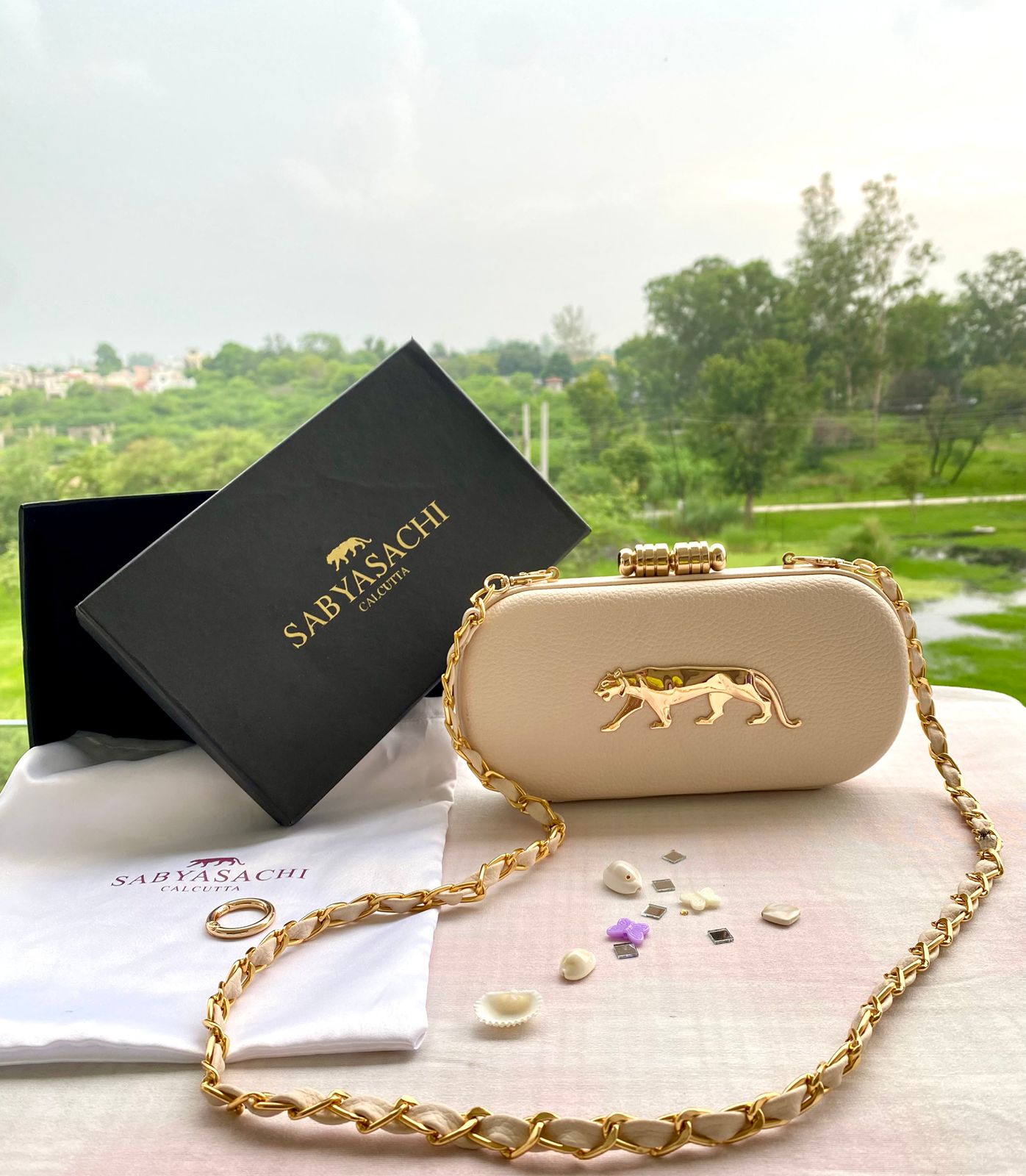 Gorgeous Cream Sabya CFB - Indian Dress House 786