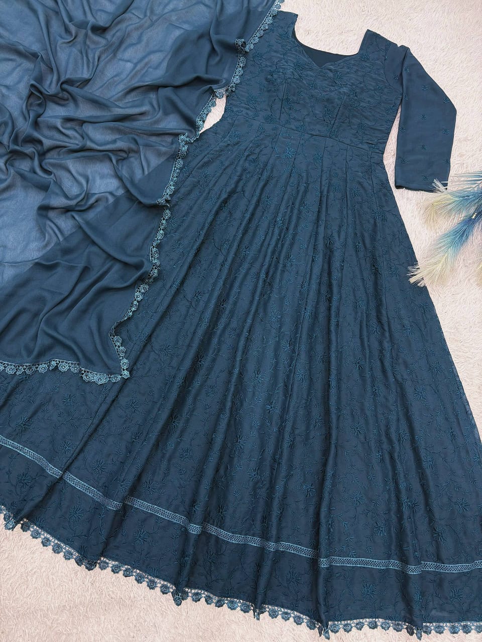 Gorgeous Embroided Floral FVD - Indian Dress House 786