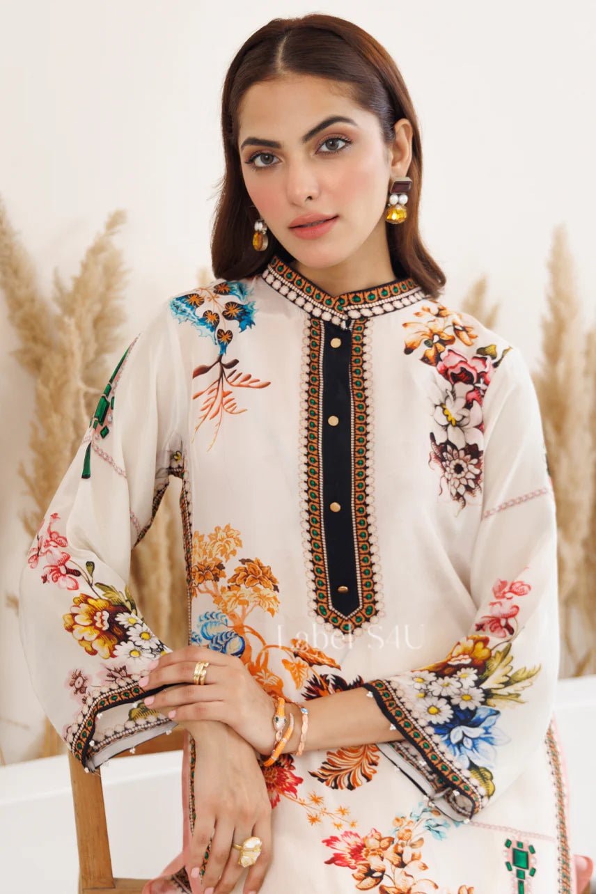Gorgeous Floral Ivory RS4U - Indian Dress House 786