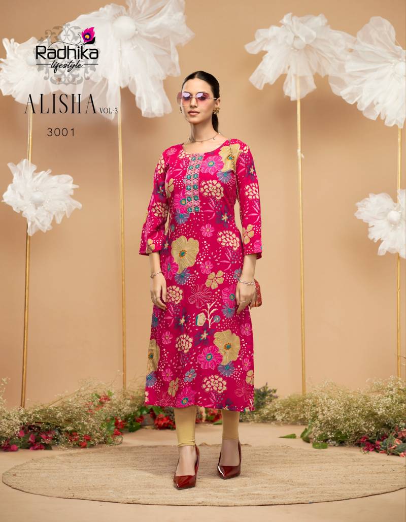 Gorgeous Floral Pink RDL 3001 FVD - Indian Dress House 786