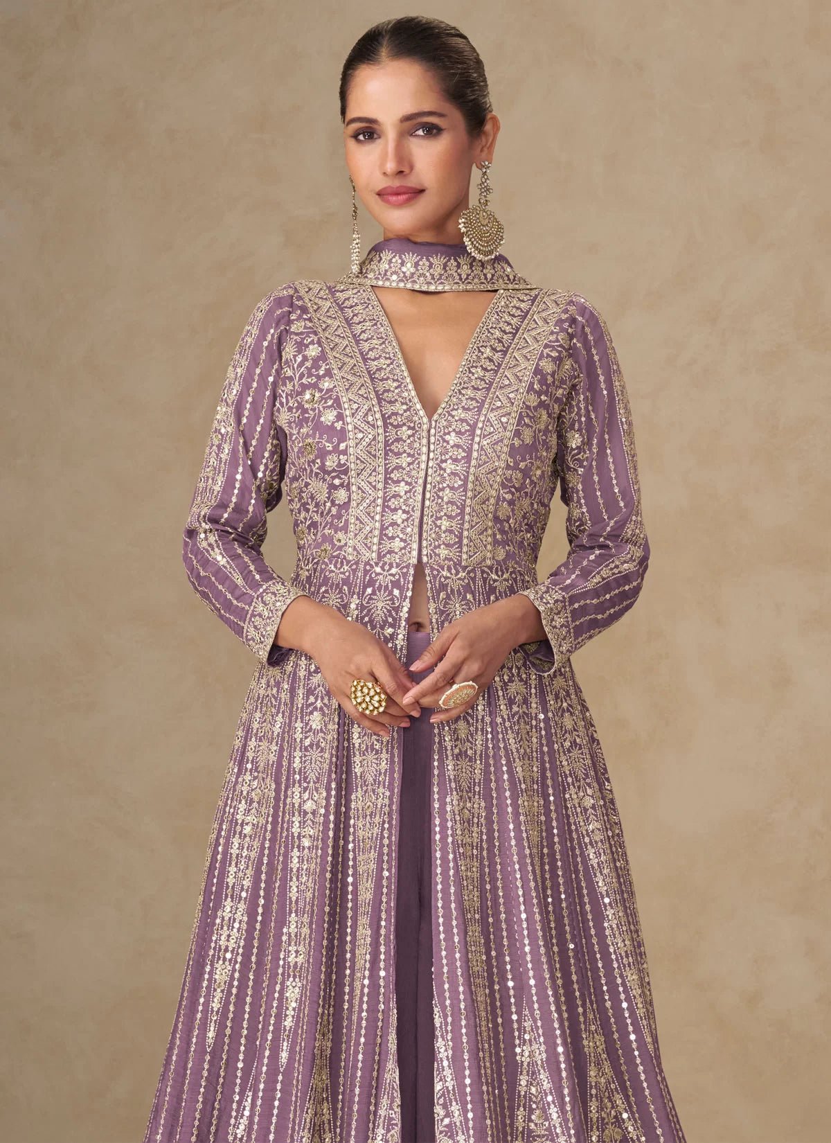 Gorgeous Lilac AMBJ - Indian Dress House 786