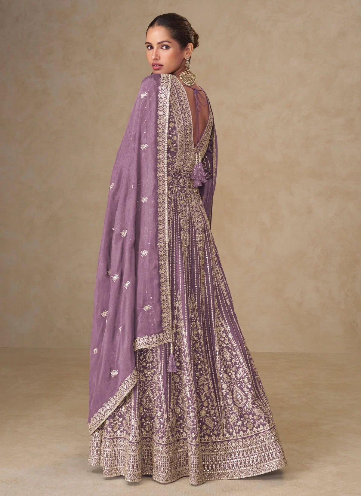 Gorgeous Lilac AMBJ - Indian Dress House 786
