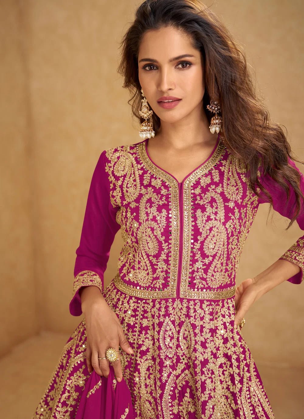 Gorgeous Magenta Rani RNS - Indian Dress House 786