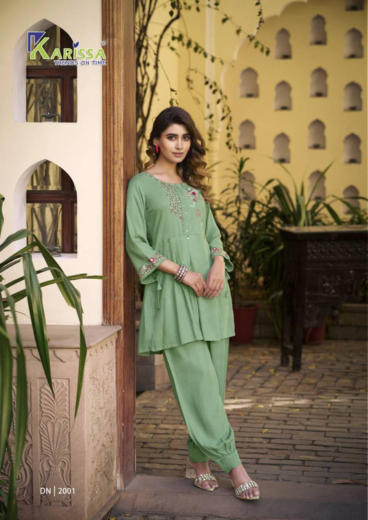 Gorgeous Mint Green KCO 2001 FVD - Indian Dress House 786