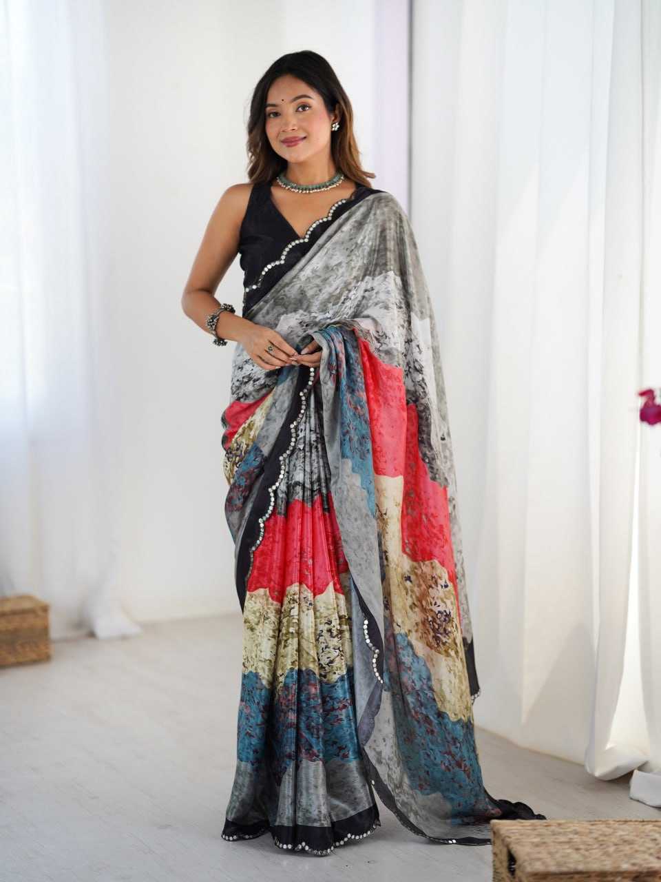 Gorgeous Multi Color KES Saree - Indian Dress House 786