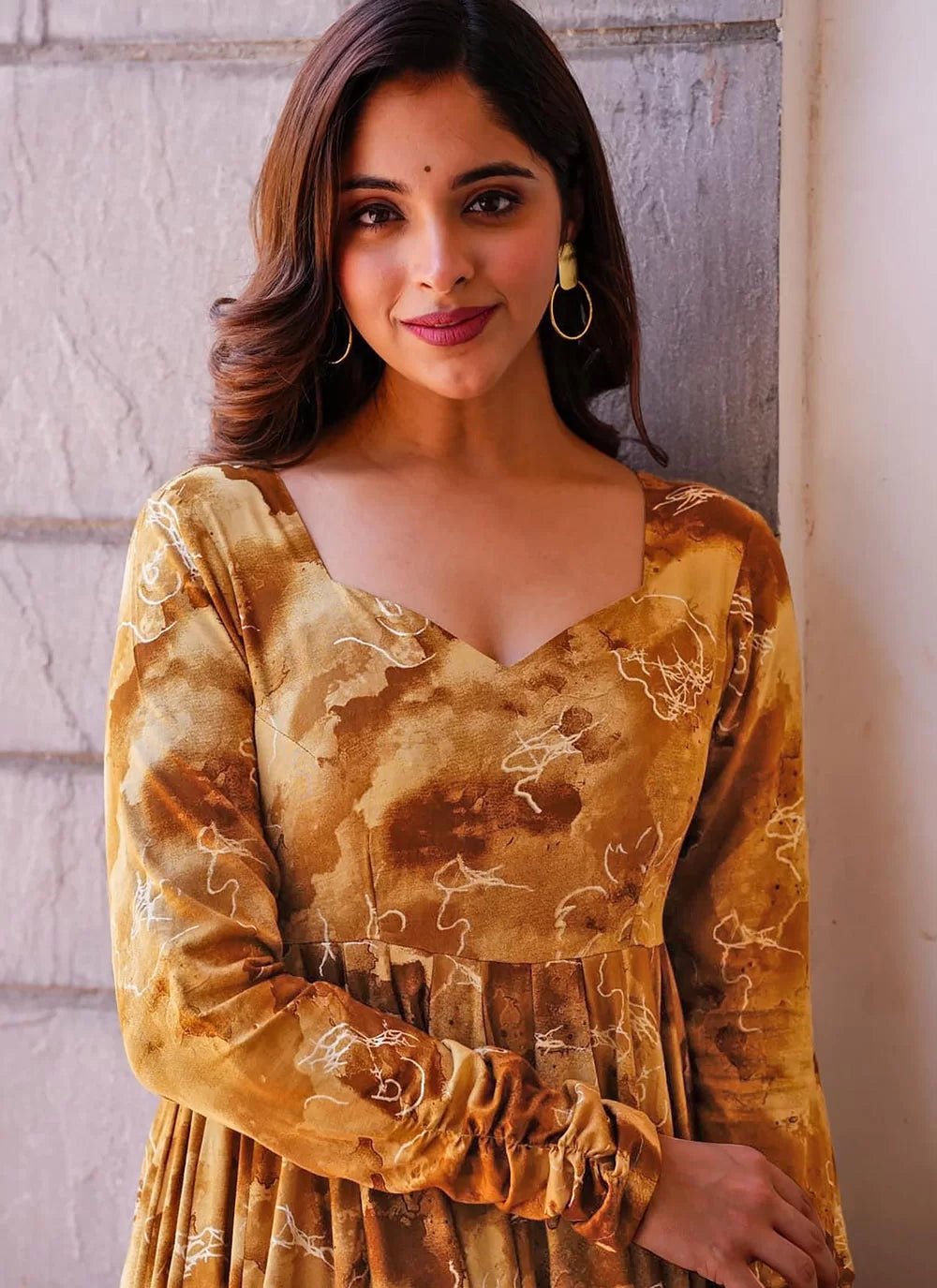 Gorgeous Mustard LC 1906 FVD - Indian Dress House 786