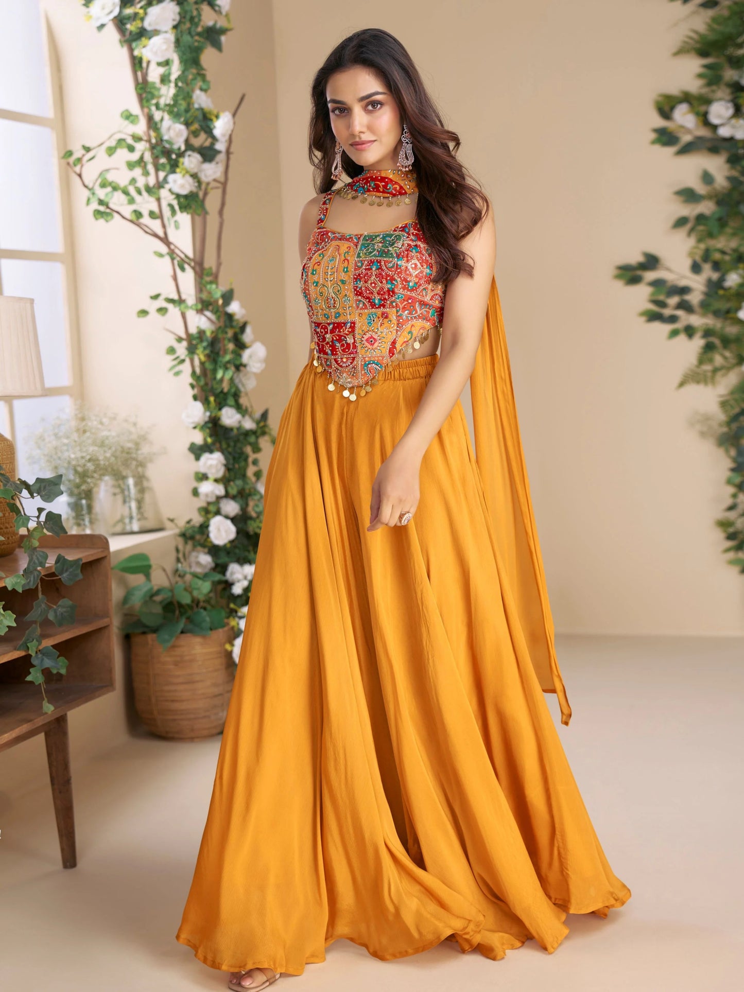 Gorgeous Orange MC SYMO - Indian Dress House 786