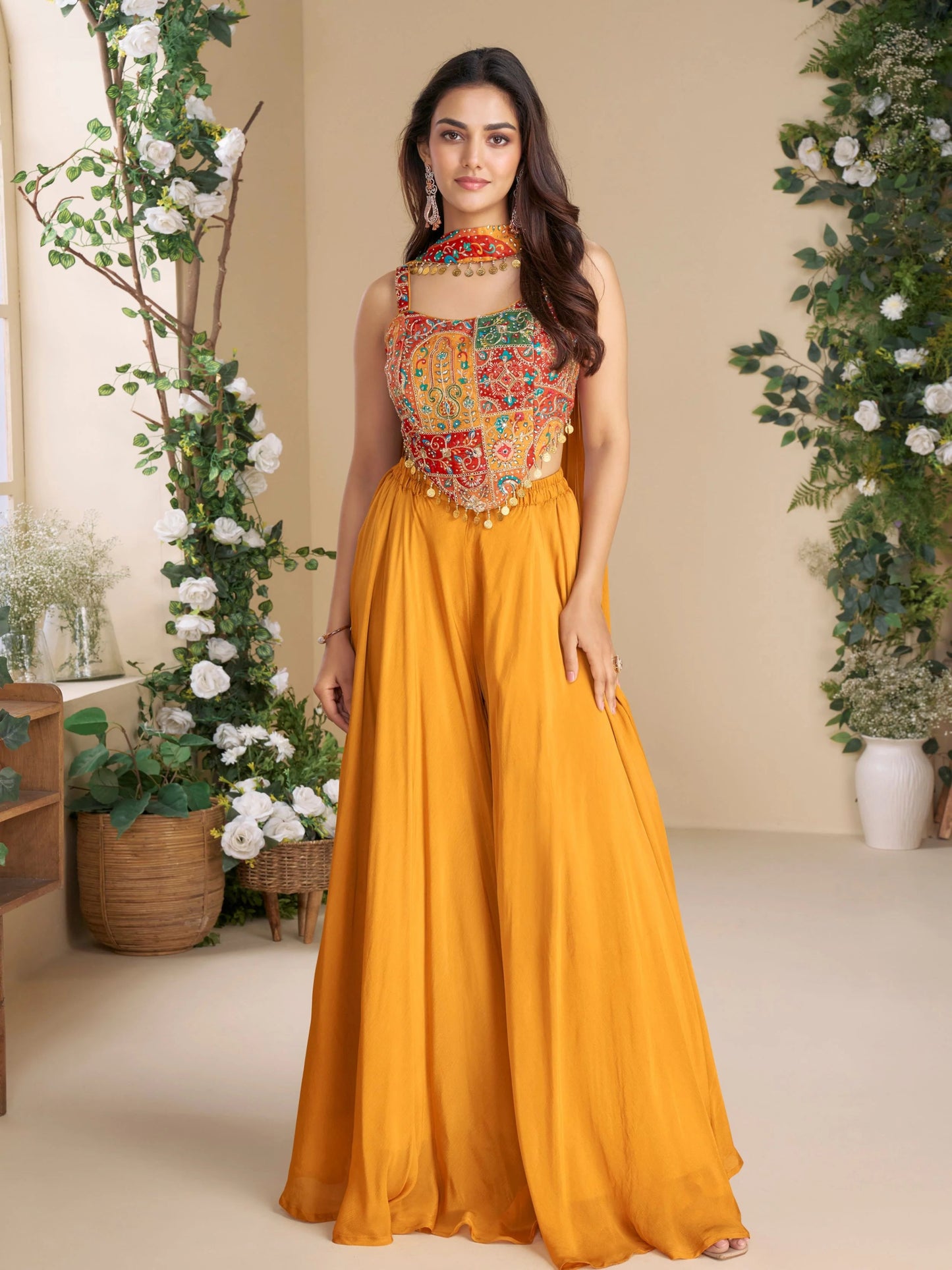 Gorgeous Orange MC SYMO - Indian Dress House 786