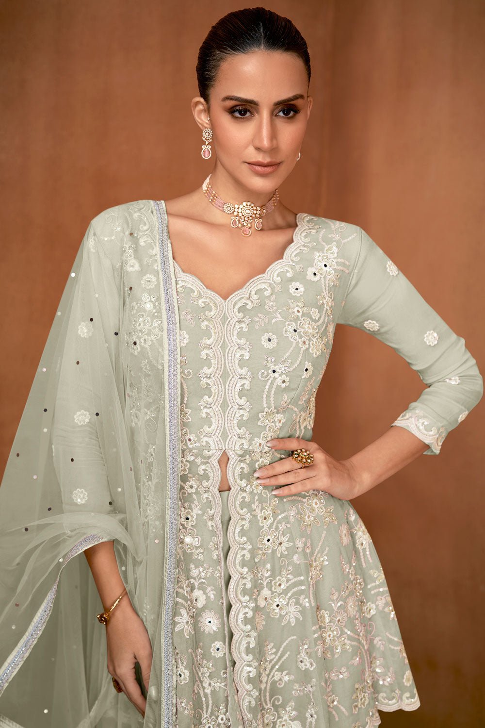 Gorgeous Pastel GKSHR - Indian Dress House 786
