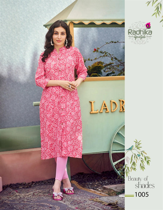Gorgeous Pink Floral RDM 1005 FVD - Indian Dress House 786