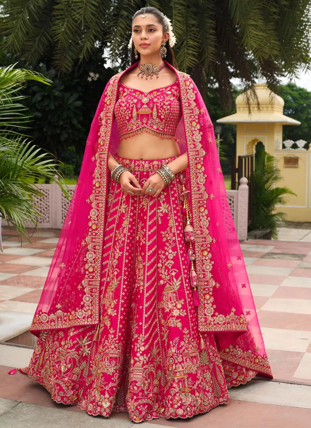 Gorgeous Pink & Gold ABCL - Indian Dress House 786
