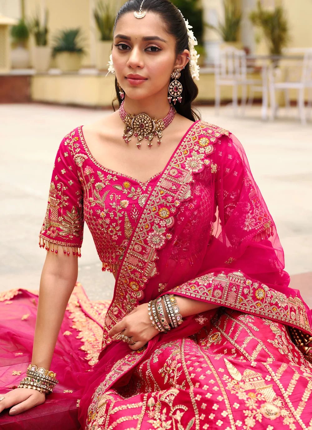 Gorgeous Pink & Gold ABCL - Indian Dress House 786