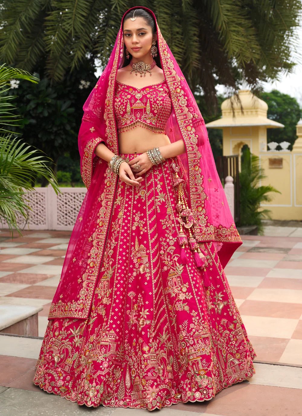 Gorgeous Pink & Gold ABCL - Indian Dress House 786