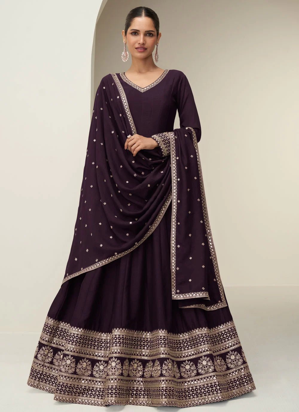 Gorgeous Purple ACG - Indian Dress House 786