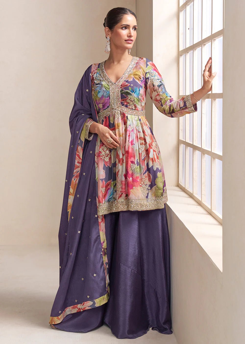 Gorgeous Purple GKR - Indian Dress House 786