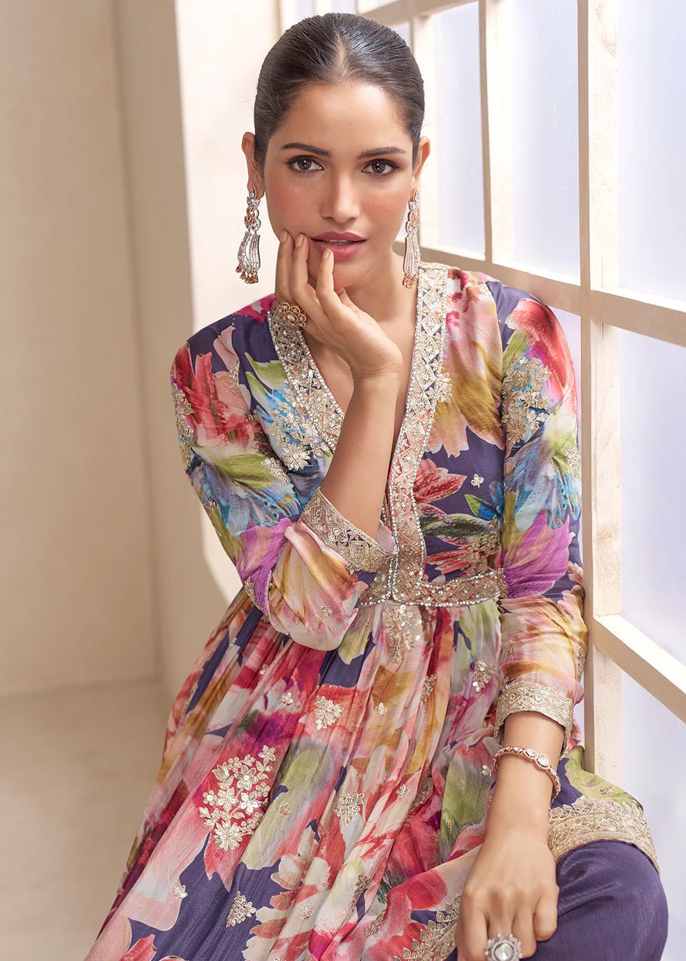 Gorgeous Purple GKR - Indian Dress House 786