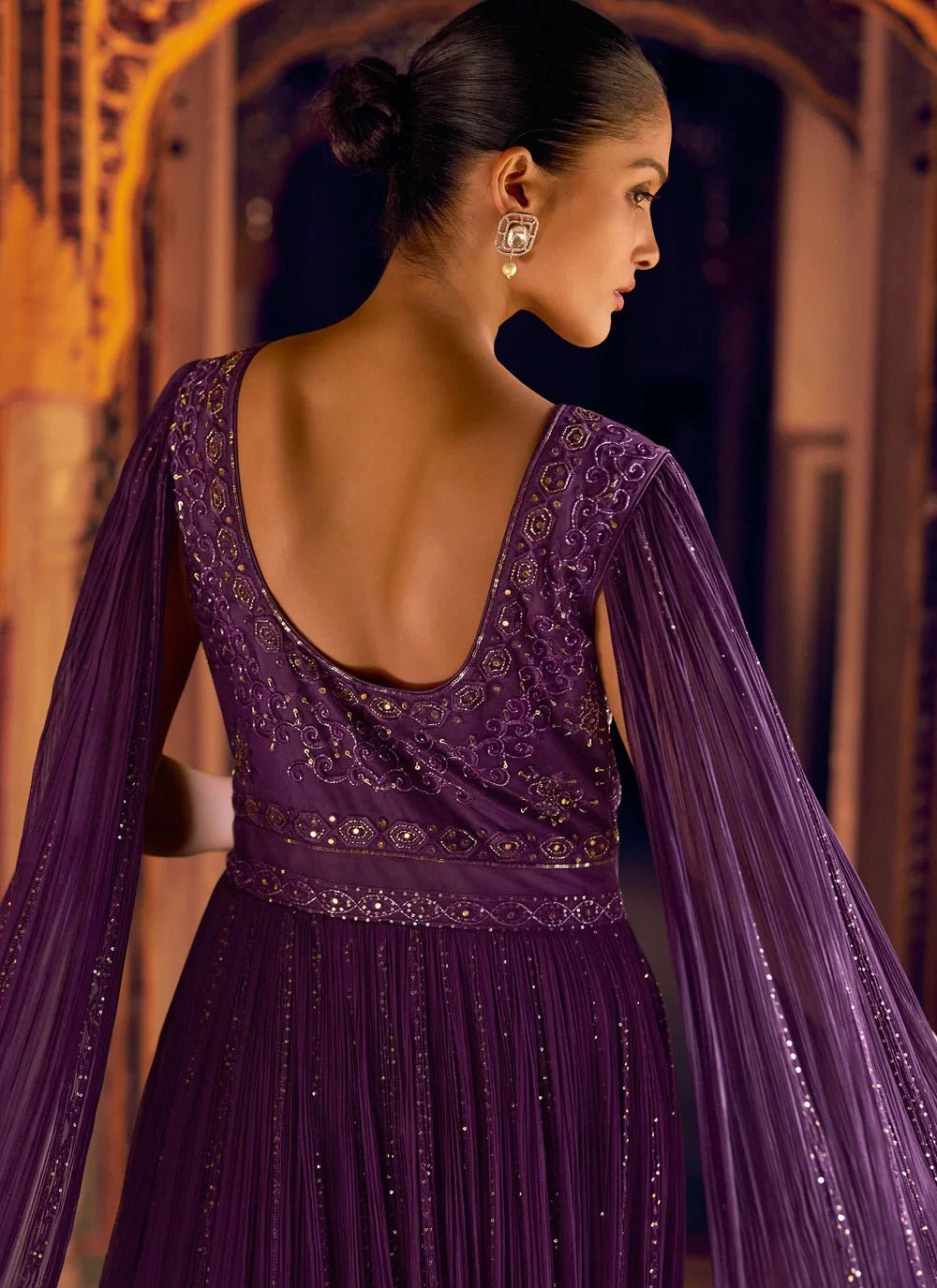 Gorgeous Purple SYK - Indian Dress House 786