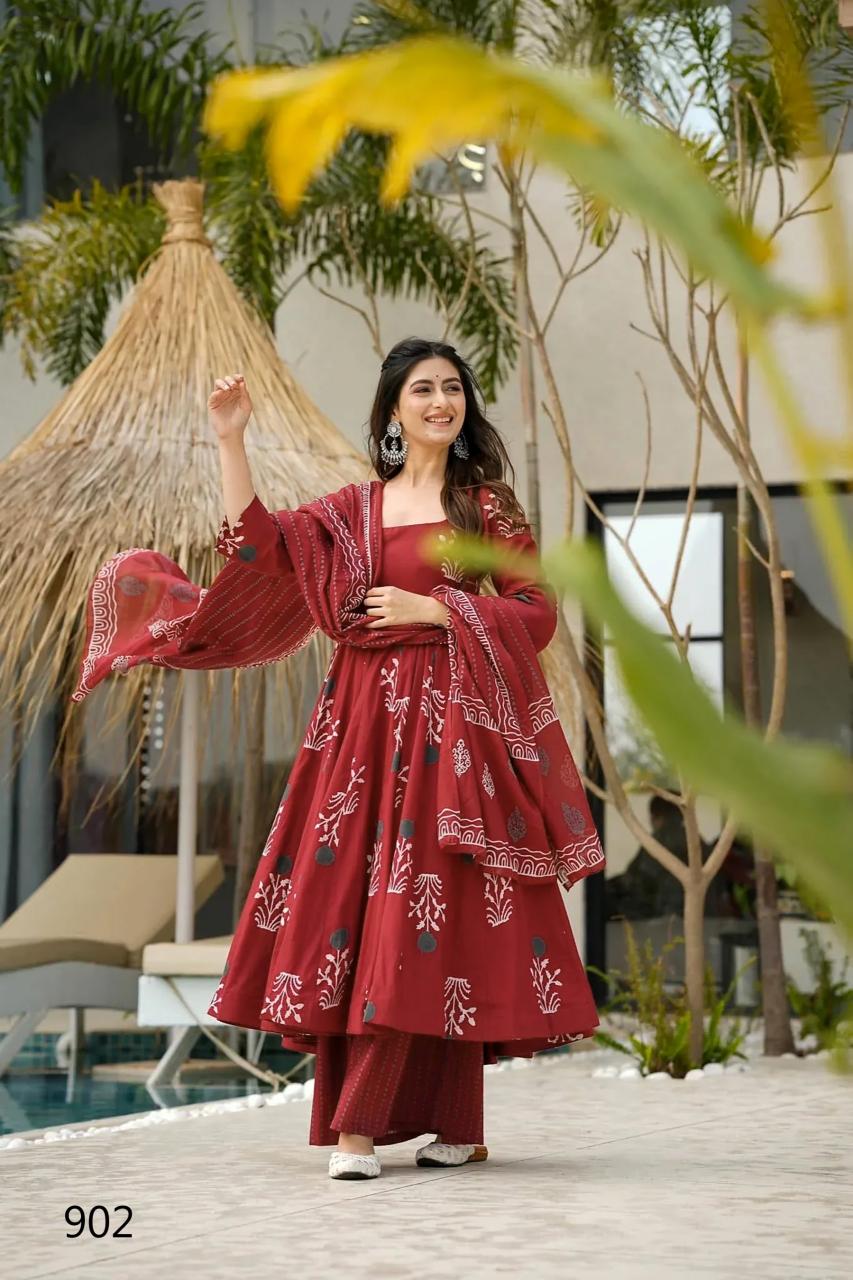 Gorgeous Red LC 902 FVD - Indian Dress House 786