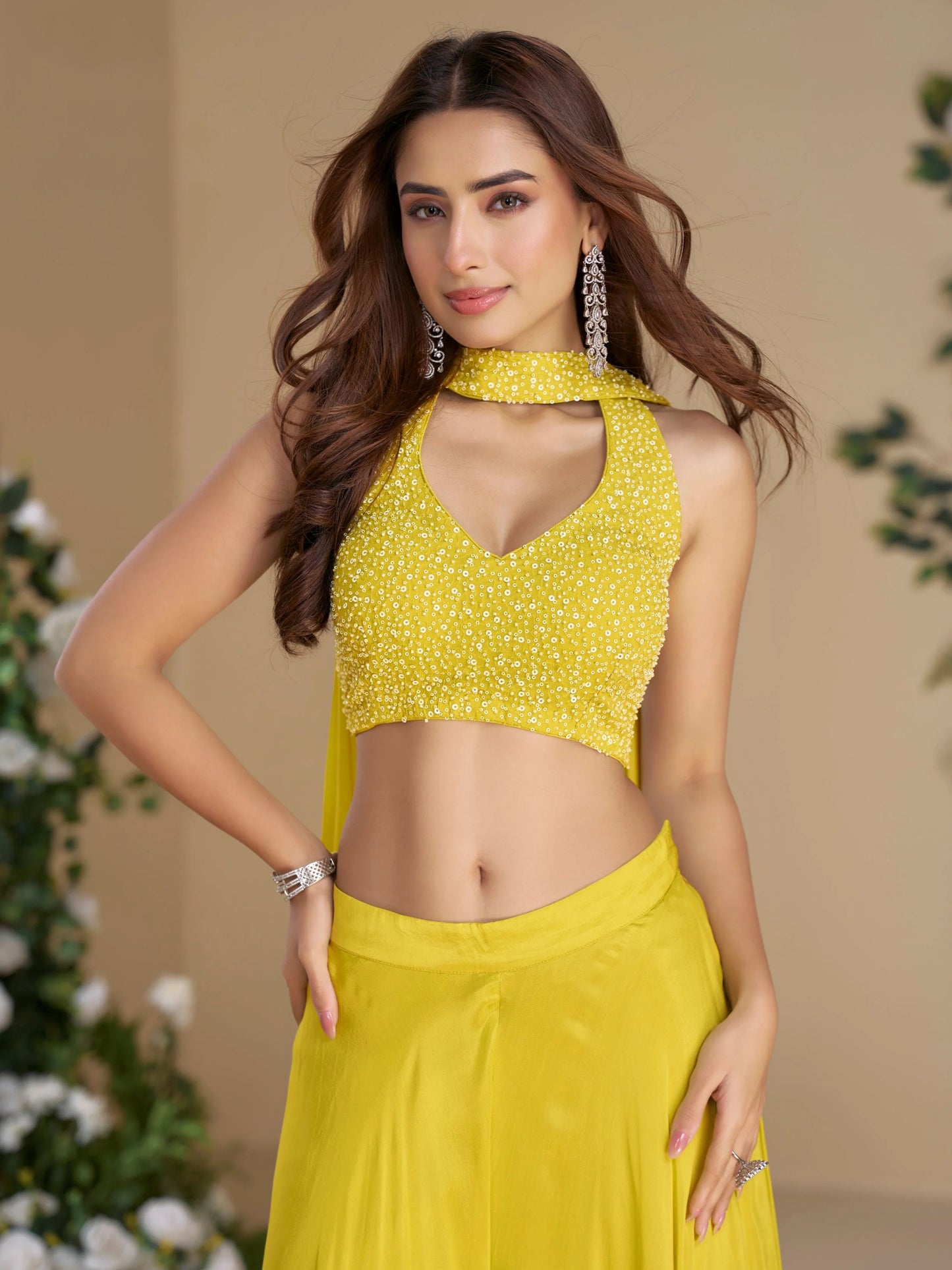 Gorgeous Yellow SYMO - Indian Dress House 786